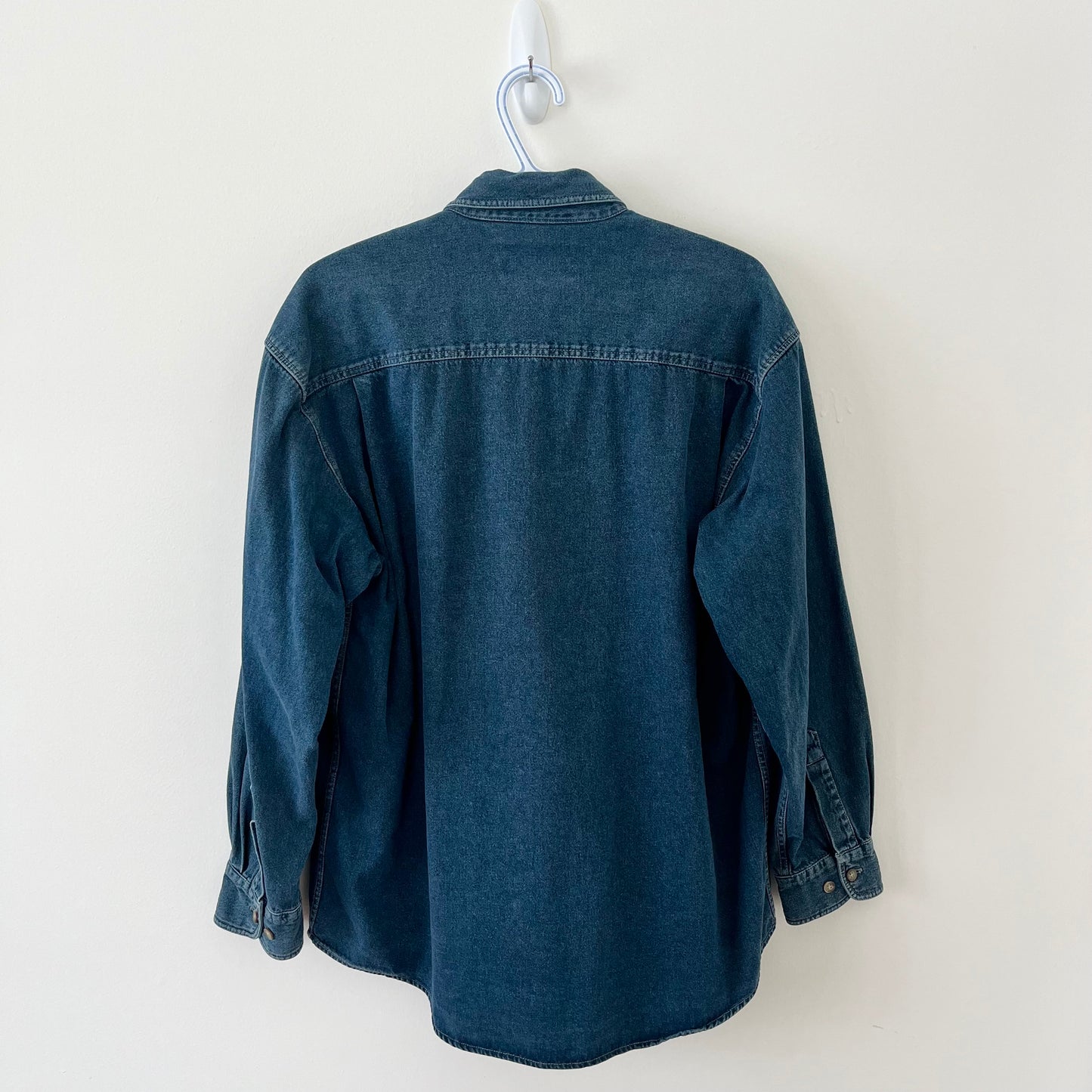 Denim Shacket Shirt Jacket (L)