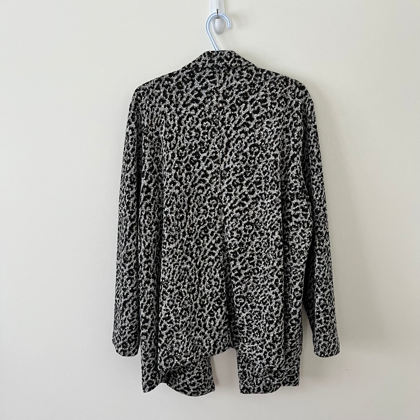 Leopard Soft-Knit Blazer (2X)