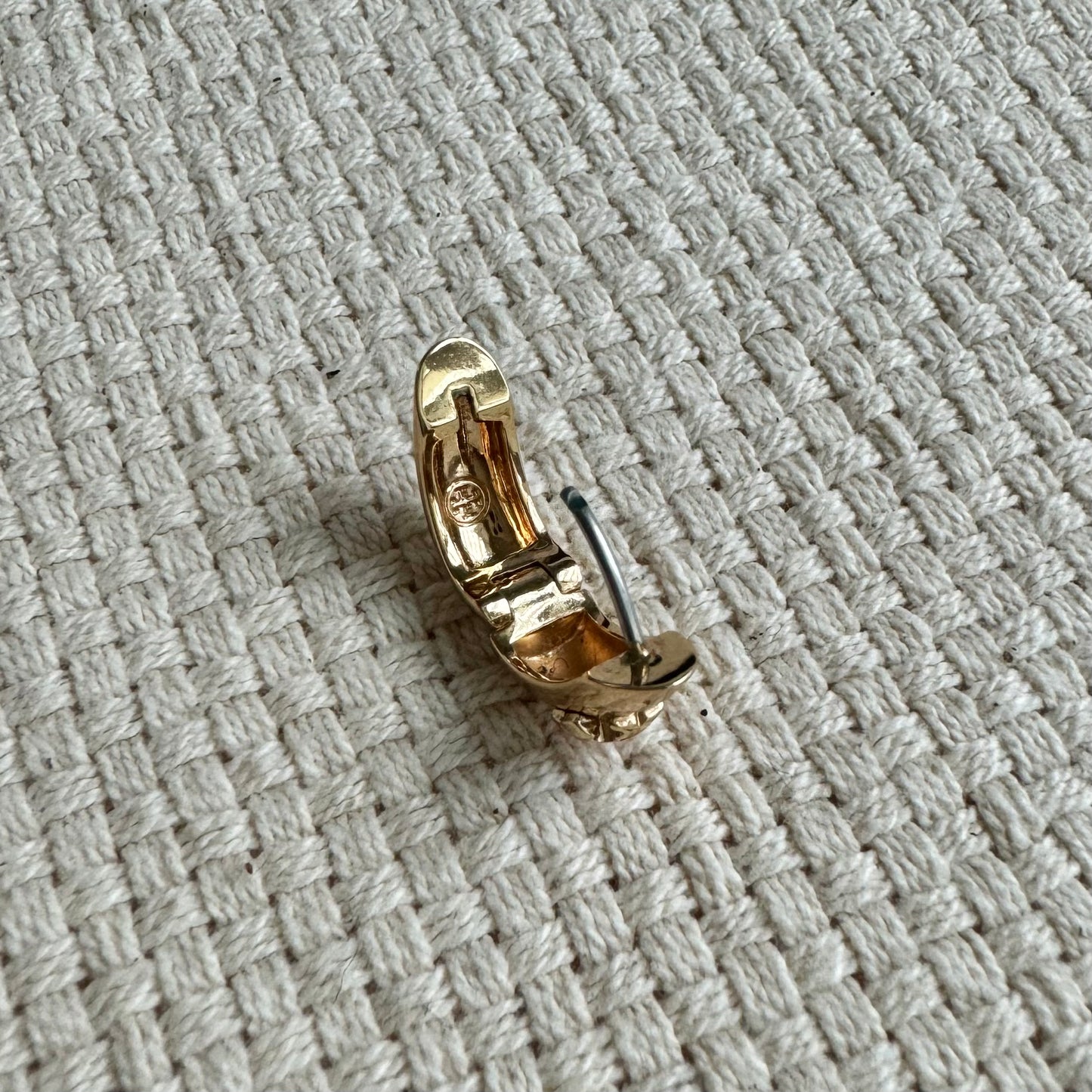 Tory Burch Gold Huggie Earrings