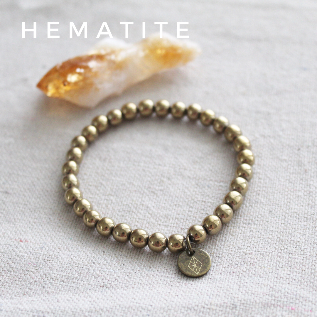 Gold-Lustre Hematite Stacking Bracelet