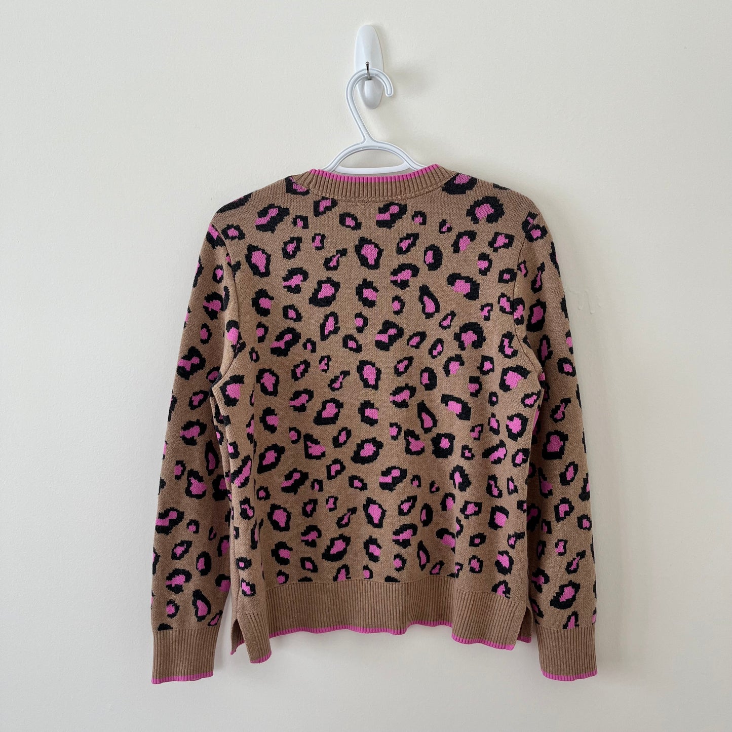Pink Leopard Sweater (M-L)