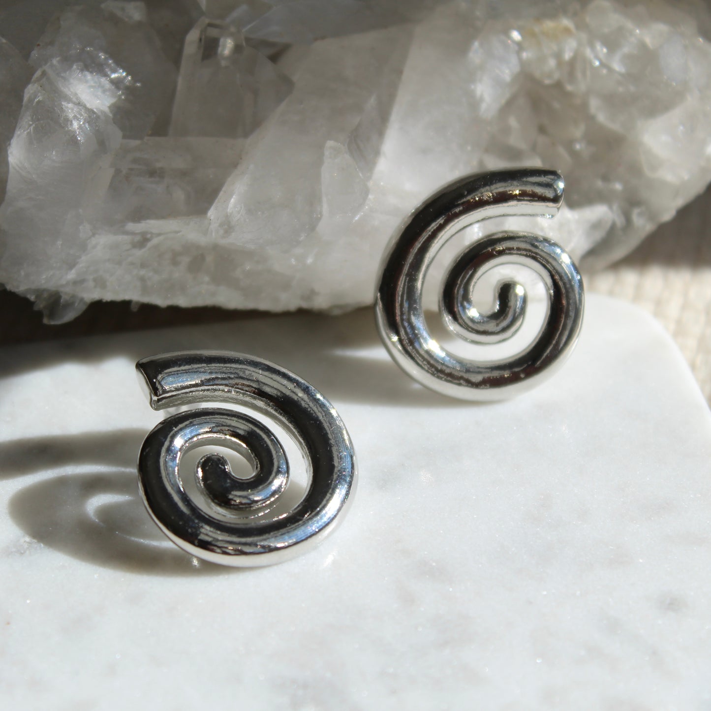 Silver Hypnotic Earrings