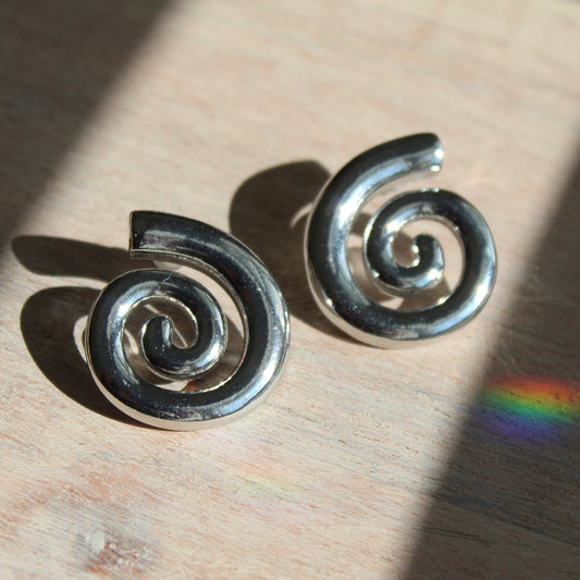 Silver Hypnotic Earrings