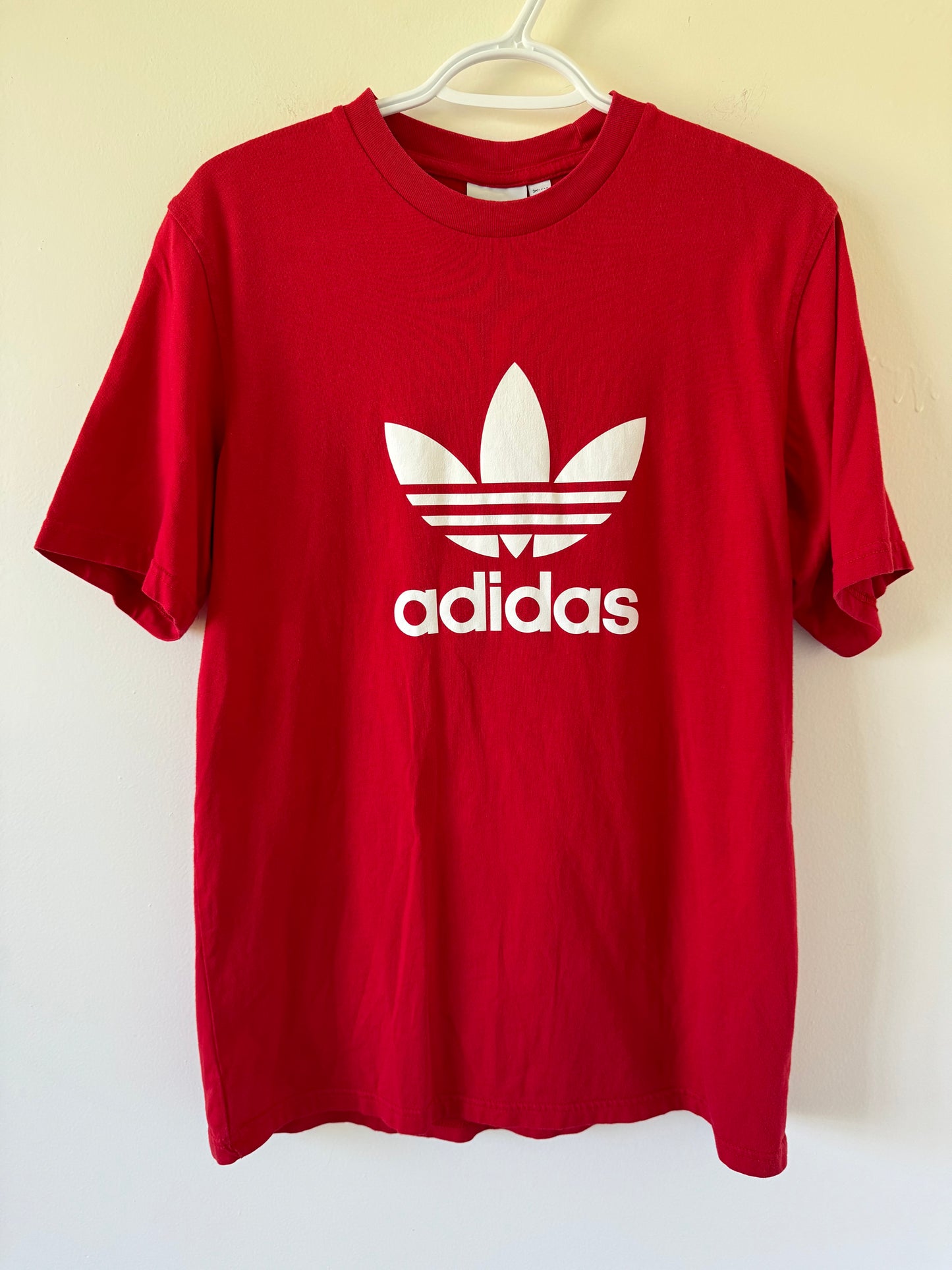 Adidas Adicolor Classic Red Trefoil Tee (S)