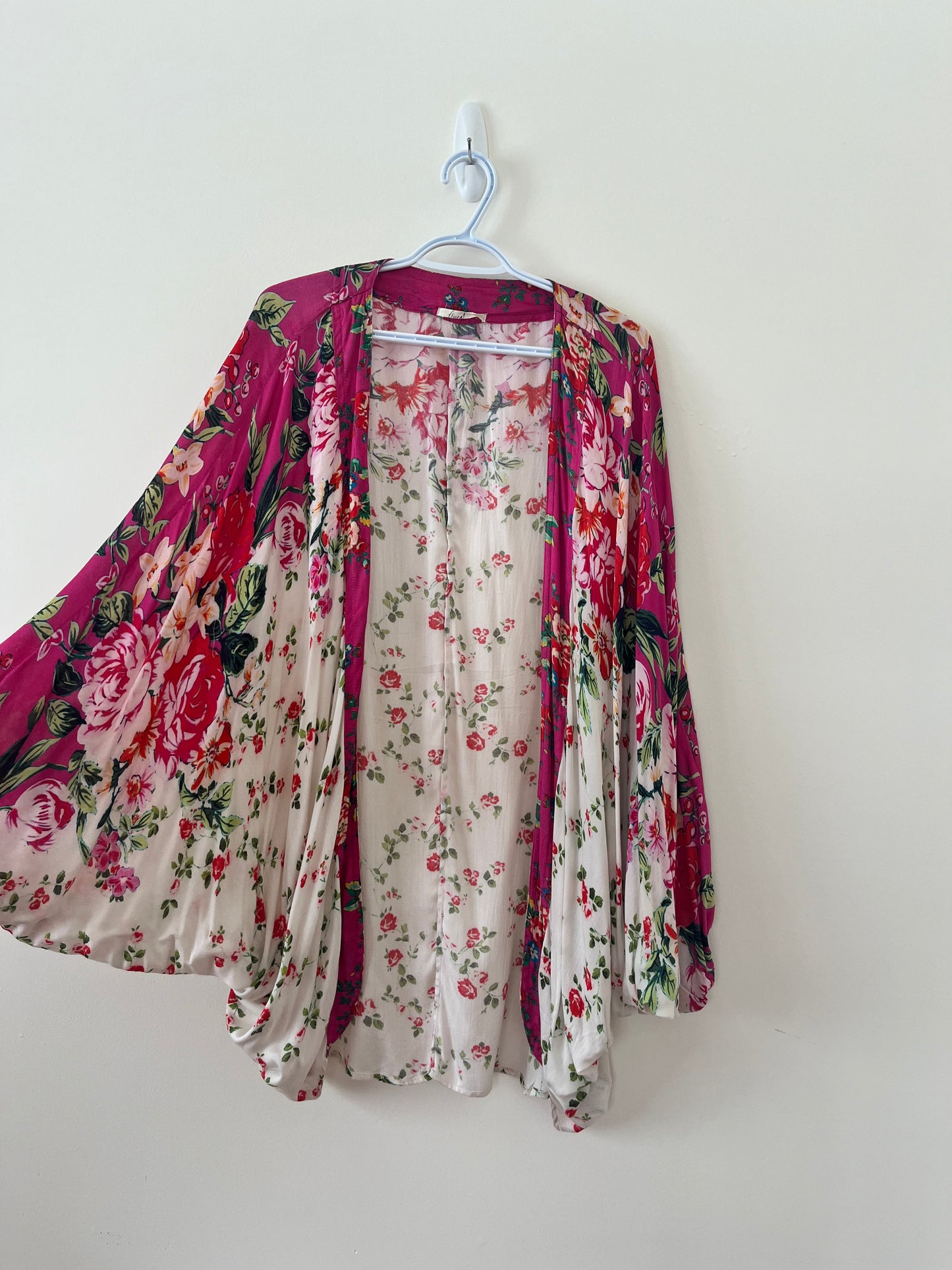 Pink Kimono-Style Blouse (Multi-Size)