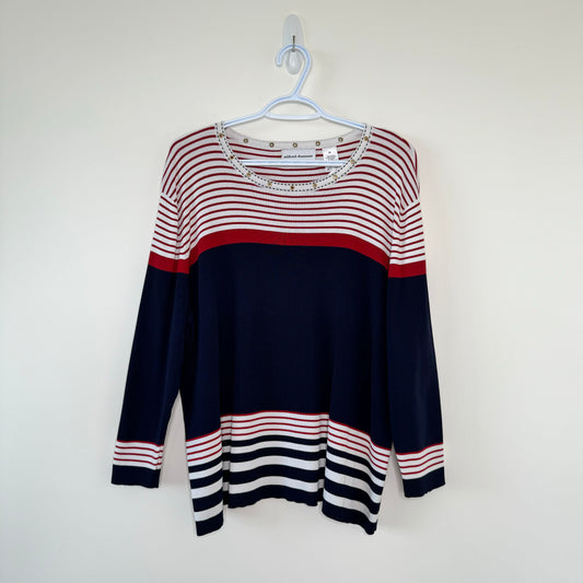 Nautical Style Knit Shirt (XL)