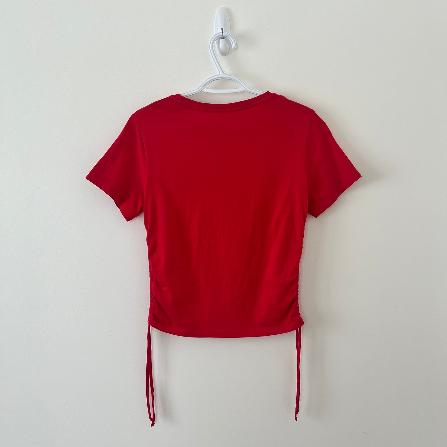 Red Tee with Adjustable Sides (S)
