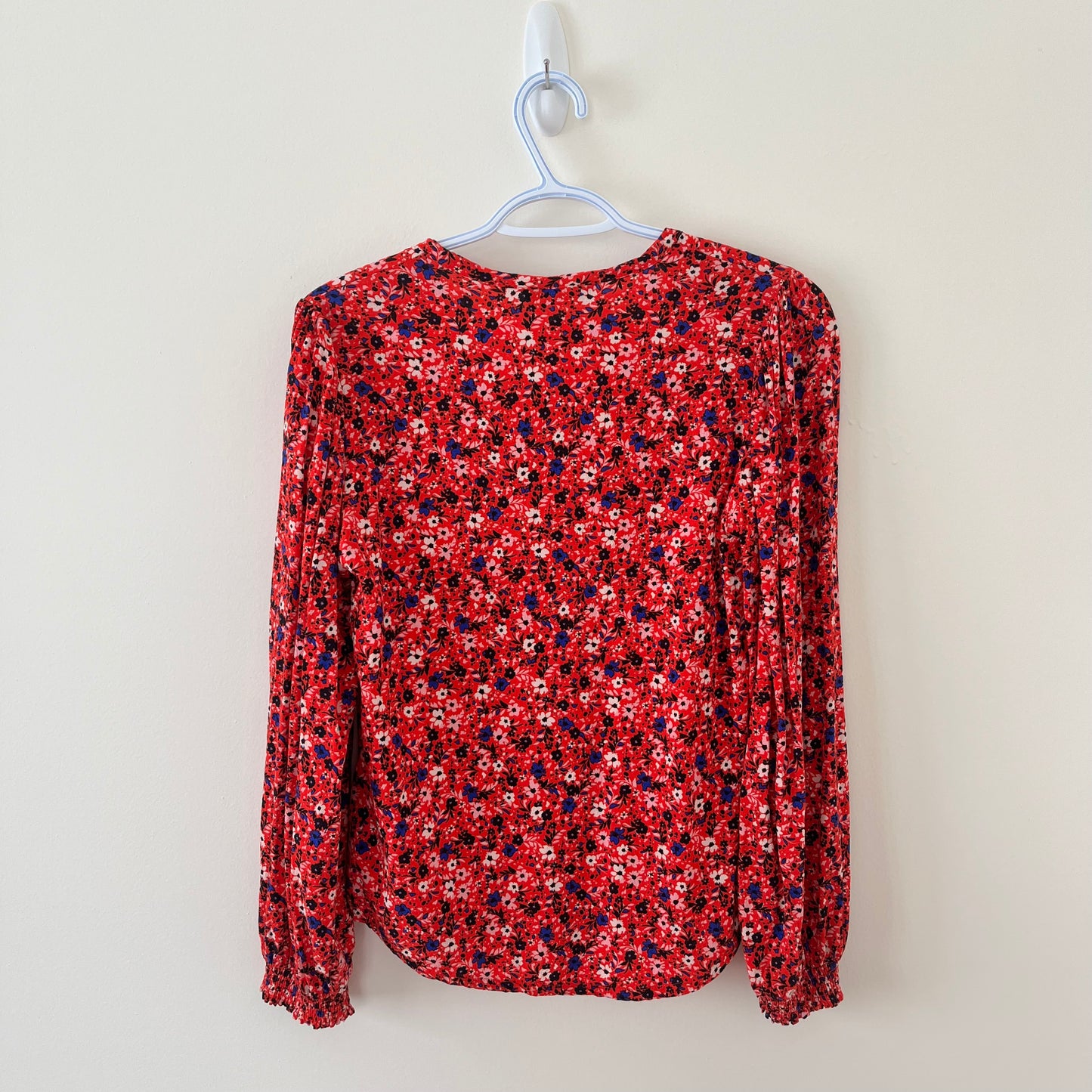 Red Multi Floral Blouse (S)