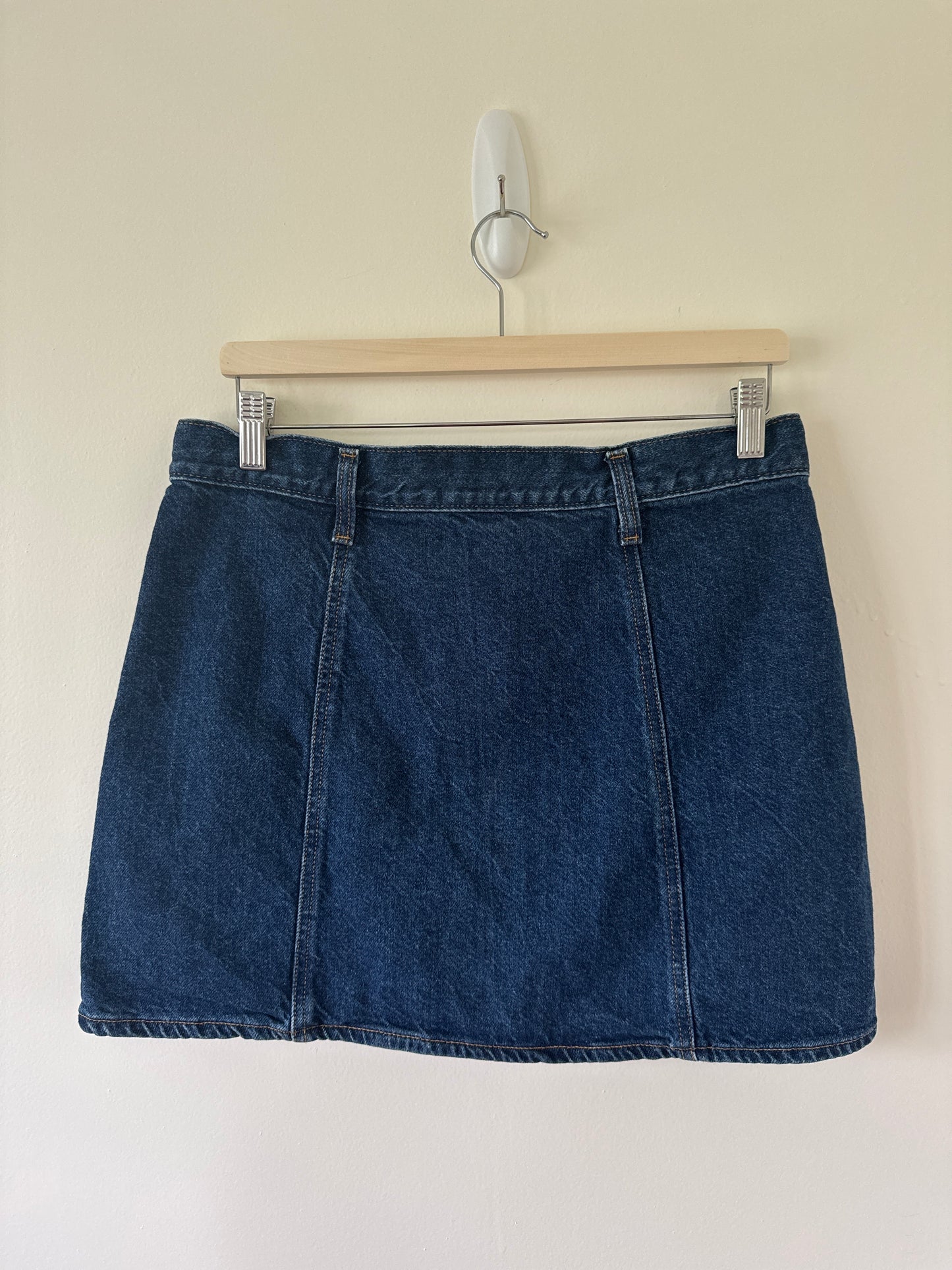 Levi's High-Waisted Denim Button Front Mini Skirt (fits like 29)