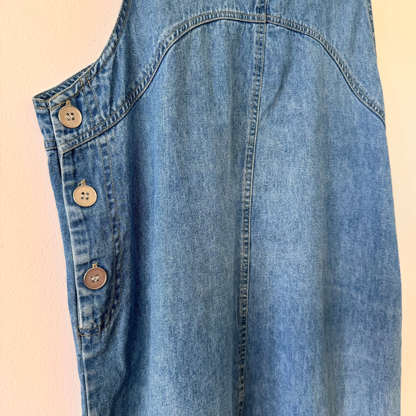 Vintage Denim Jumper Dress (L)