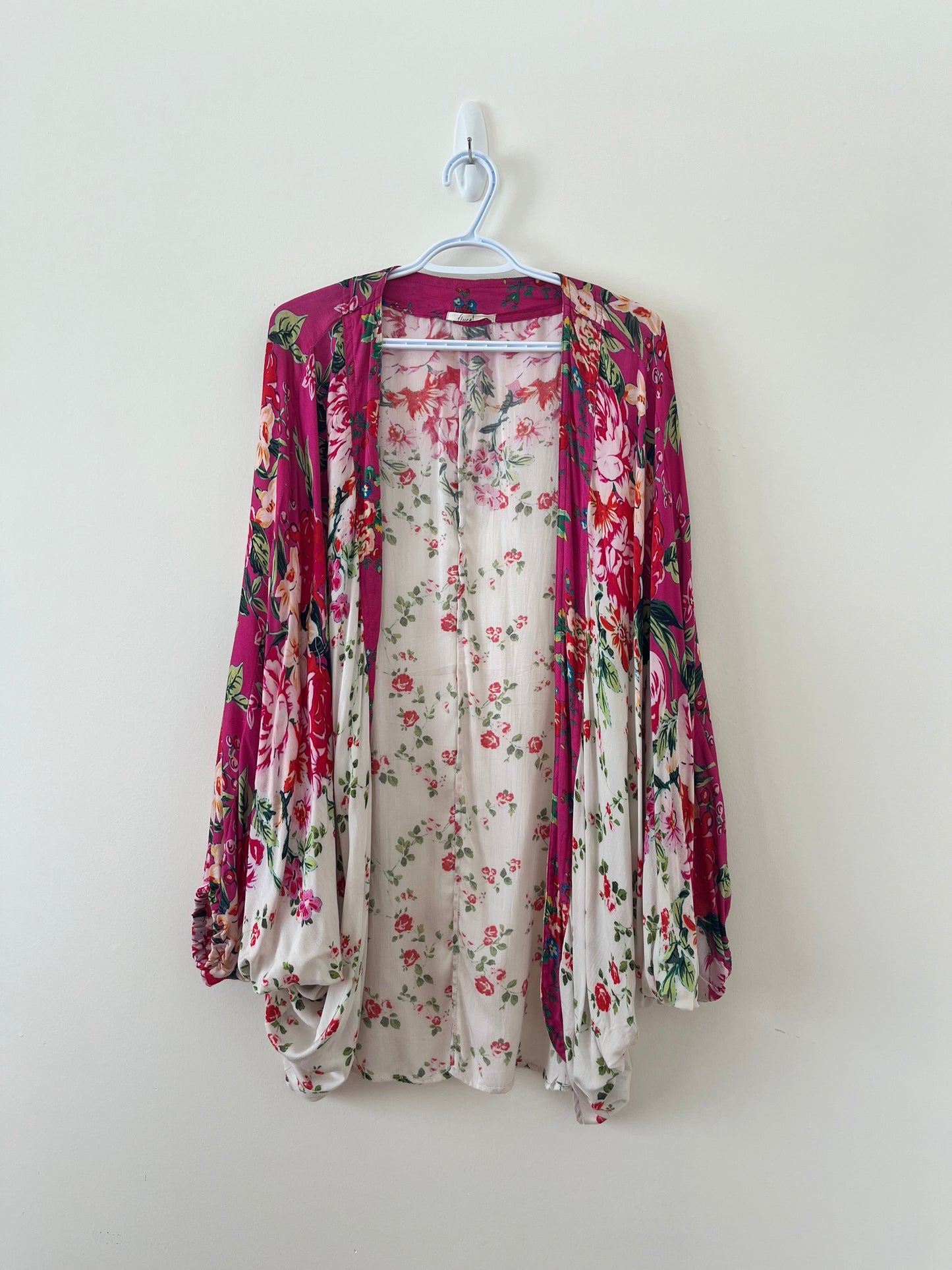 Pink Kimono-Style Blouse (Multi-Size)