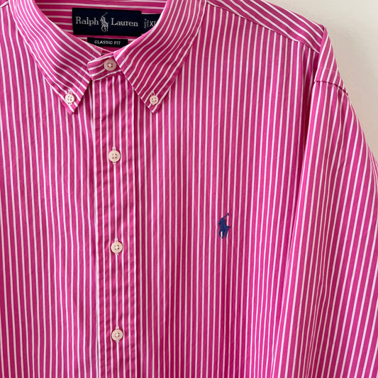 Pink Stripe Men’s Blouse (XL)
