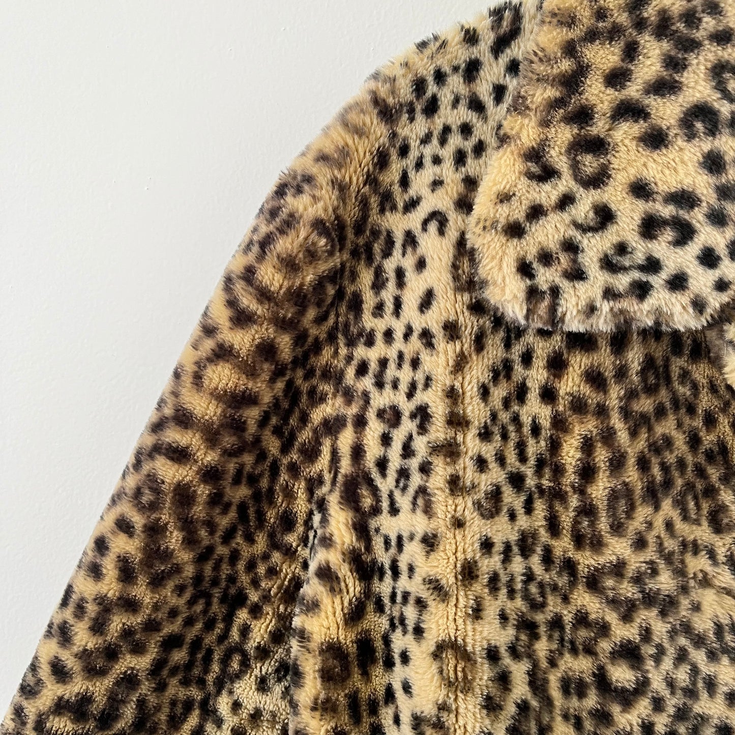 Vintage Leopard Faux-Fur Coat (L-XL)