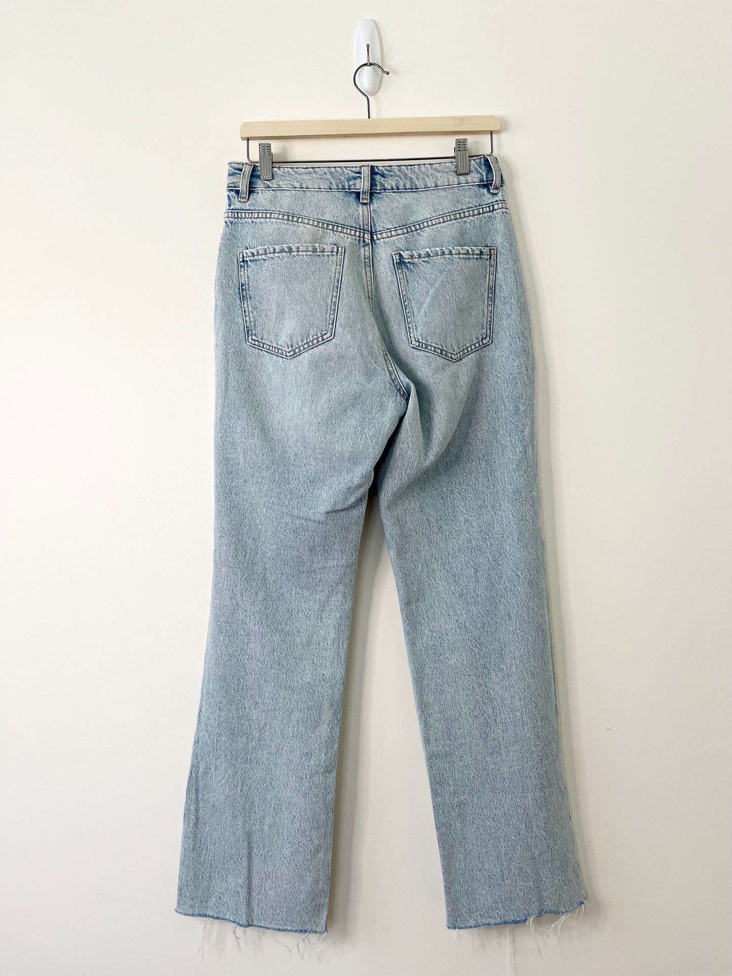 Light-Wash Distressed Jeans (15" across waist)
