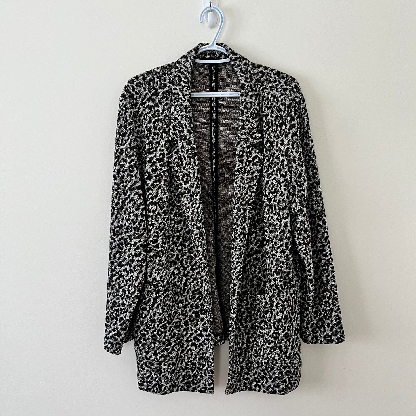 Leopard Soft-Knit Blazer (2X)