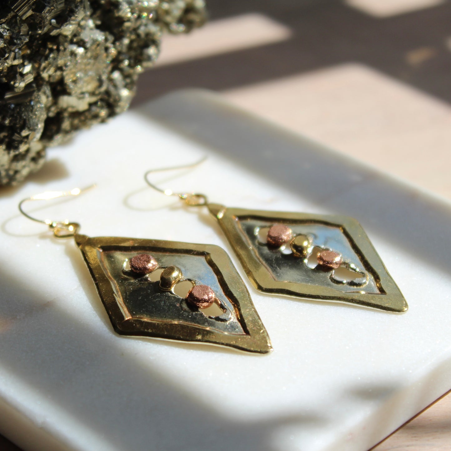 Vintage Boho Mixed Metal Earrings