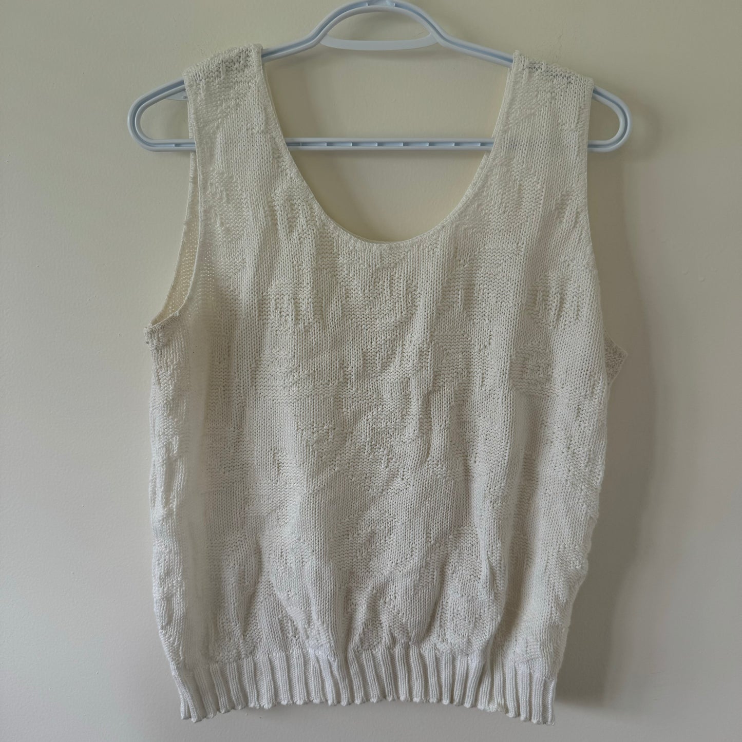 Vintage Floral Knit Tank (S/M)