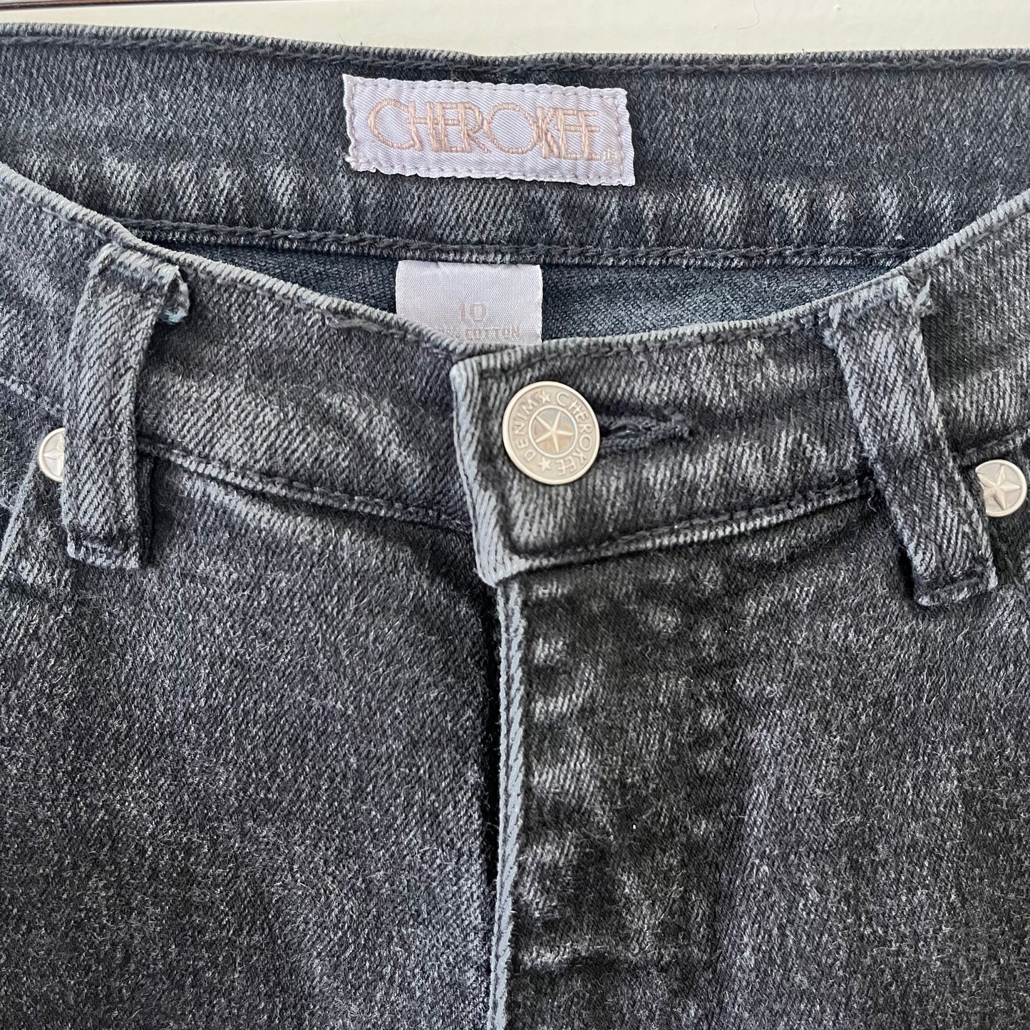 Black Cherokee Jeans (14.5” across waist)