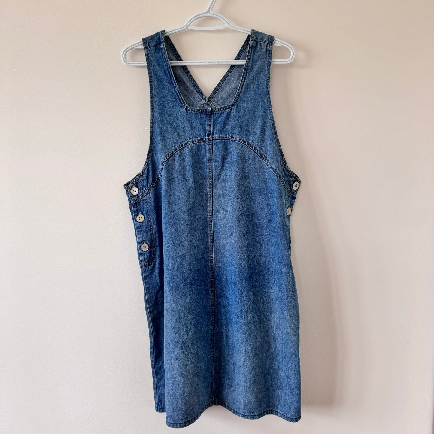 Vintage Denim Jumper Dress (L)