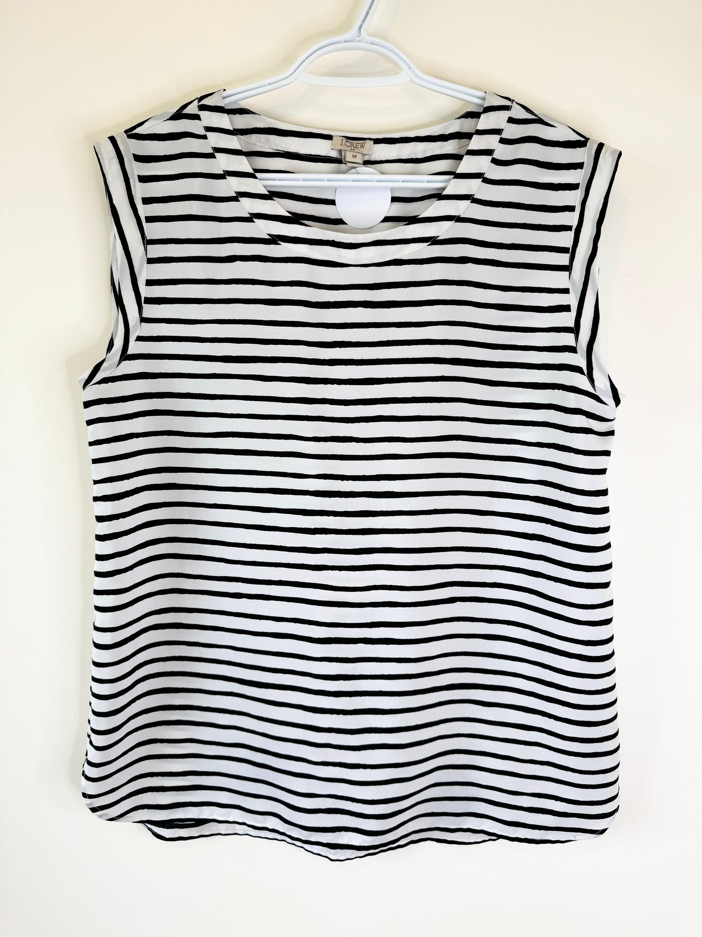 J.Crew Striped Shell Tank Top (M-L)