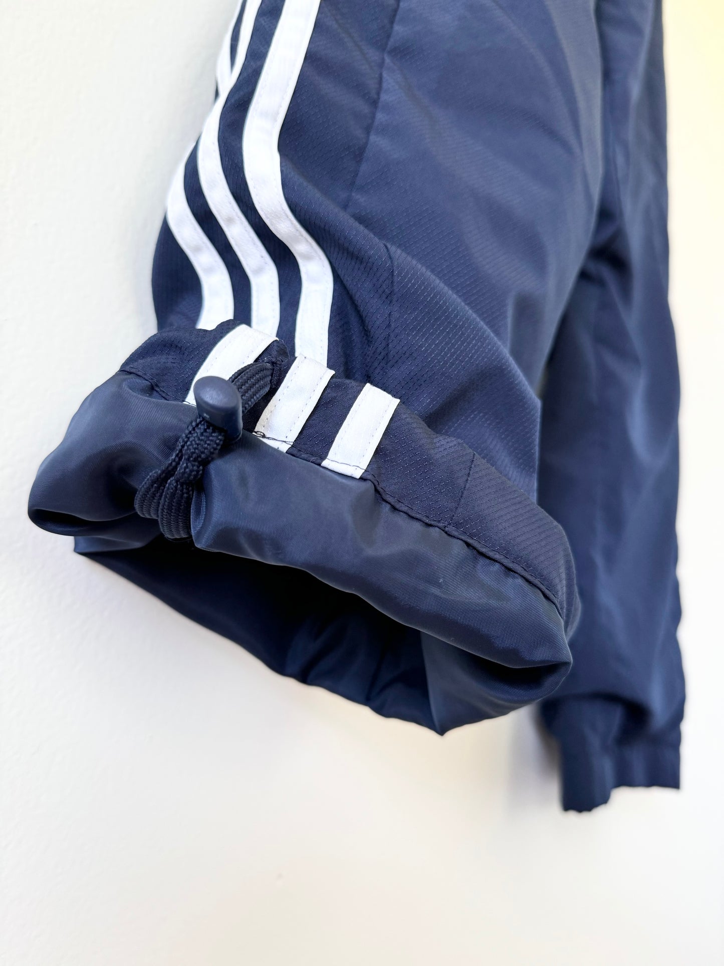 Adidas Vintage 90's 3-Stripes Windbreaker Track Pants (S)