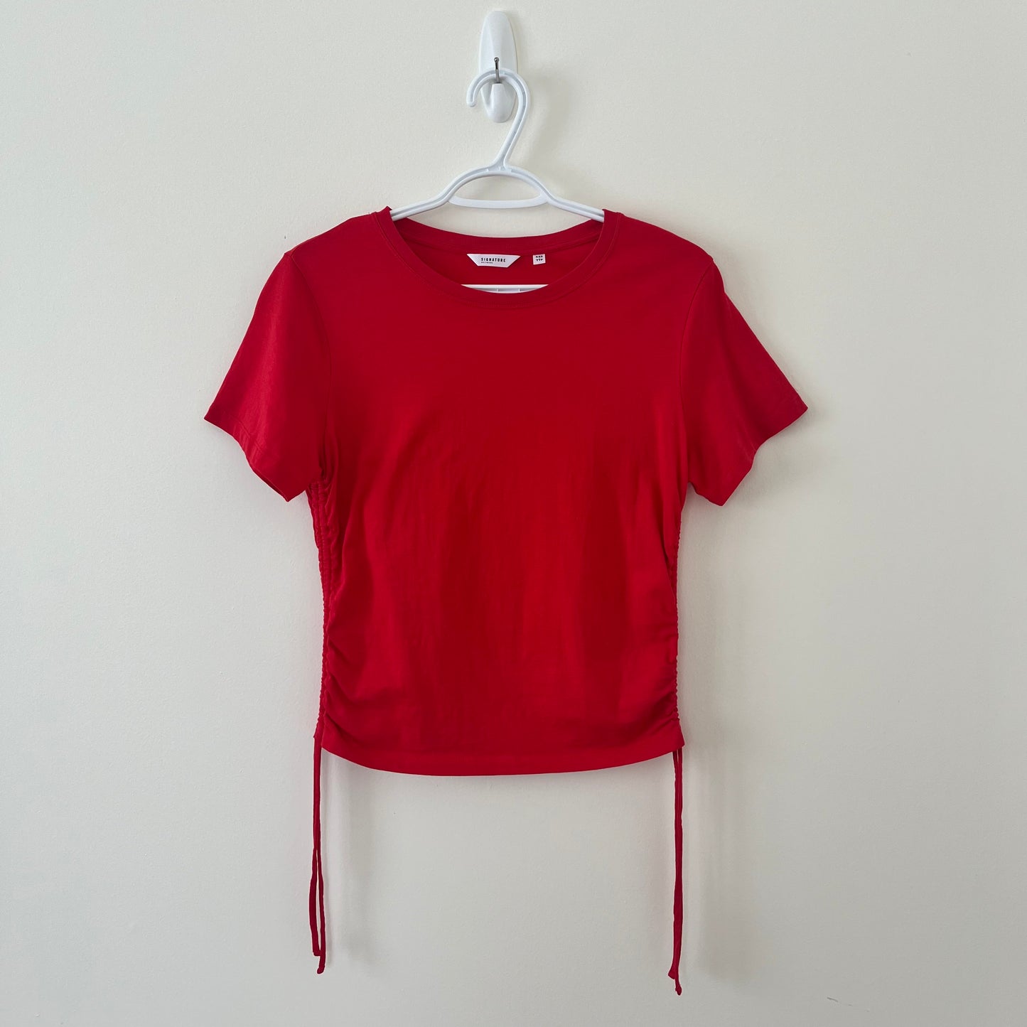 Red Tee with Adjustable Sides (S)