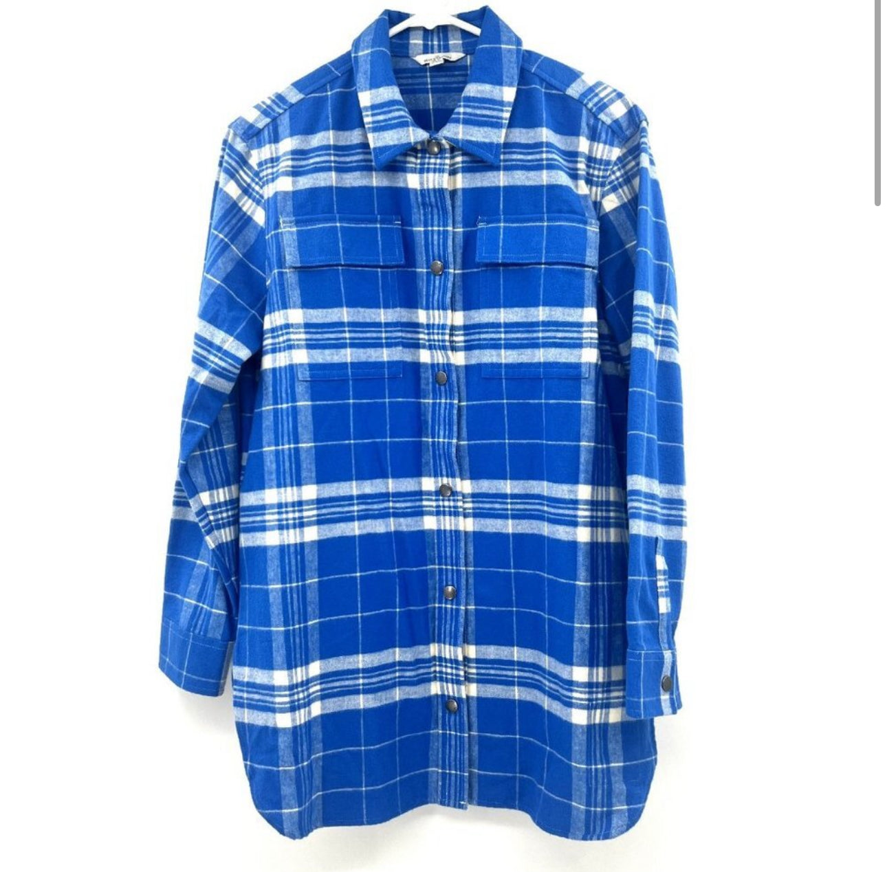 L.L.Bean Blue Chamois Flannel Button-Down Shirt (M) NWT