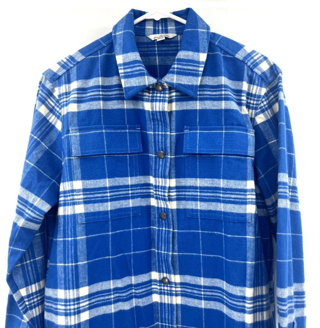 L.L.Bean Blue Chamois Flannel Button-Down Shirt (M) NWT