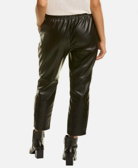 Laundry by Shelli Segal Olive Faux Leather Joggers (S)