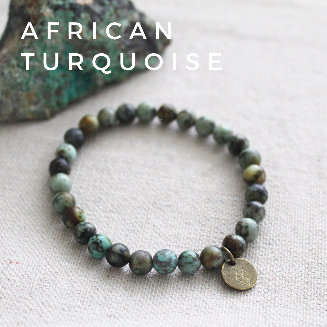 African Turquoise Stacking Bracelet