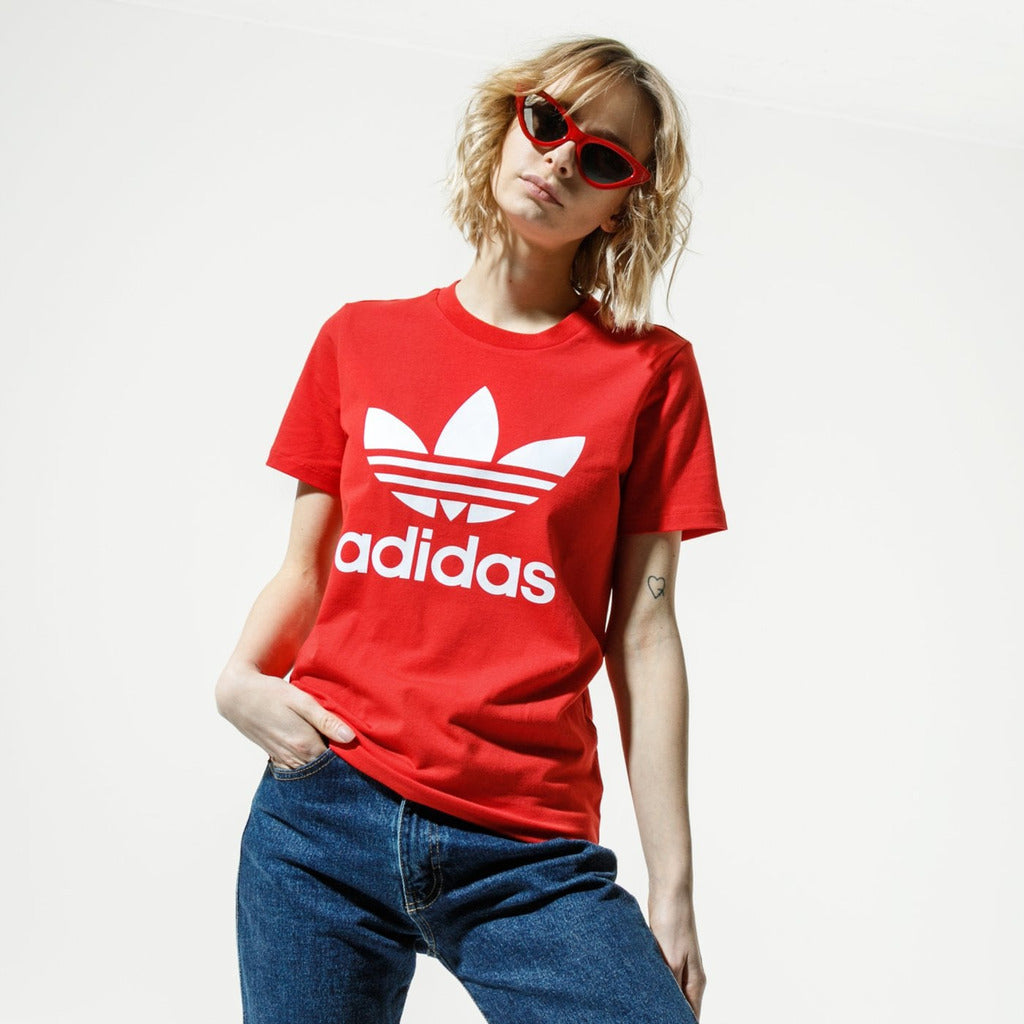 Adidas Adicolor Classic Red Trefoil Tee (S)